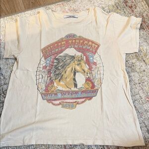 Daydreamer Cream Willie Nelson Wild West Show Graphic Tee